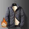 Men's Warm Jacket Lined with Warm Jacket Winter Stand-up Collar Jacket