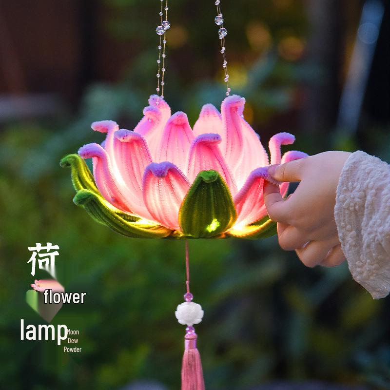 DIY Lotus Rose Lantern Kit - New Year Festival Twist Sticks & School Flower Palace Lanterns