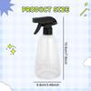 Spray Bottle Adjustable Fine to Stream Mist Leakproof 500ml Empty Sprayer for Gardening Pet