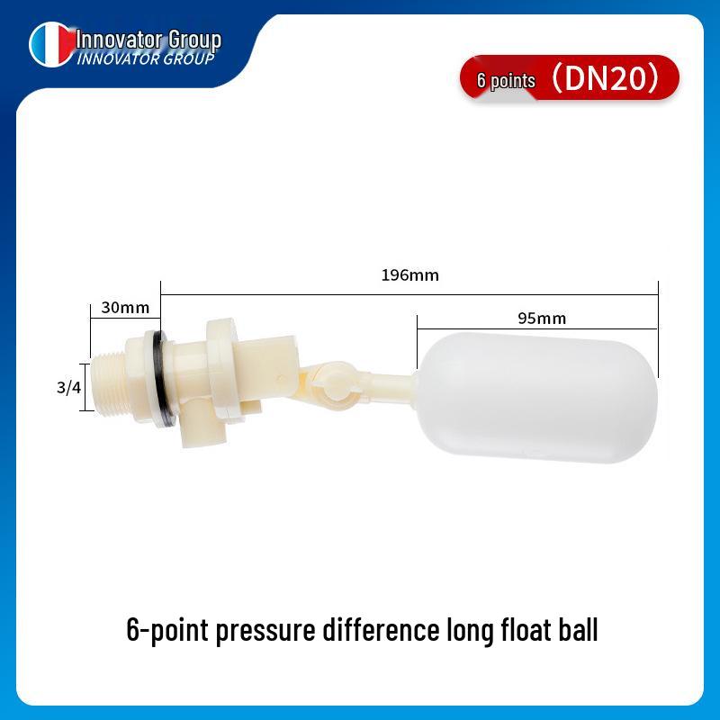 Adjustable Plastic Float Valve for Household Water Tank, Fish Tank, Glass Water Tower, Pond, and Car Wash.