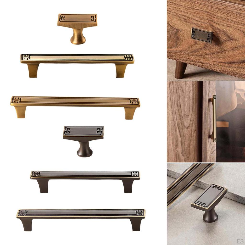 Antique Copper Cabinet Pulls and Handles Decorative Furniture Drawer for