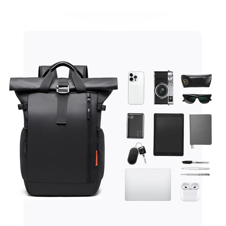 Men's High-end Fashion Computer Bag Student School Bag Large Capacity Waterproof Oxford Cloth Men's Backpack