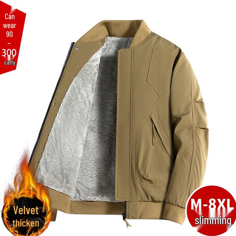2024 Spring & Autumn Plus Size Men's Trendy Workwear Jacket (M-8XL)