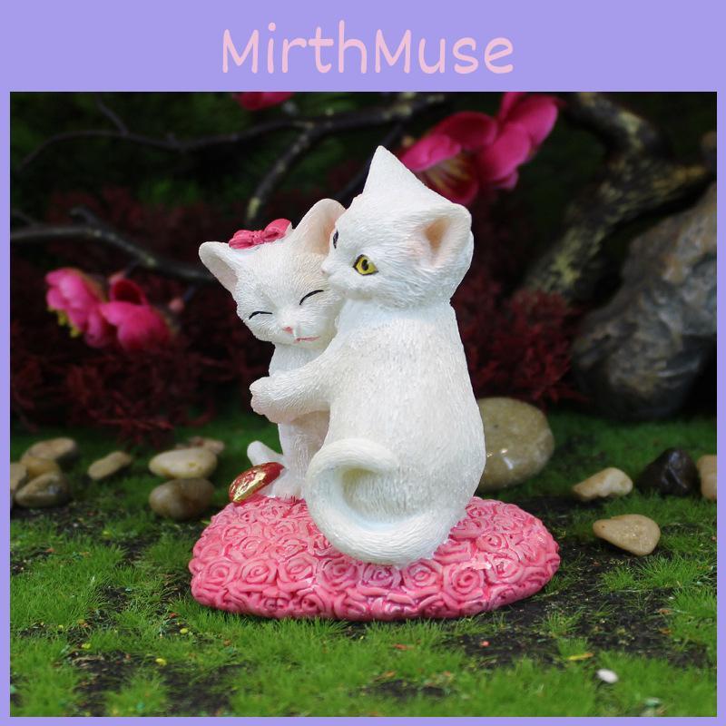 Valentine Day Cat Resin Figurine Gift For Valentines Day And Anniversaries