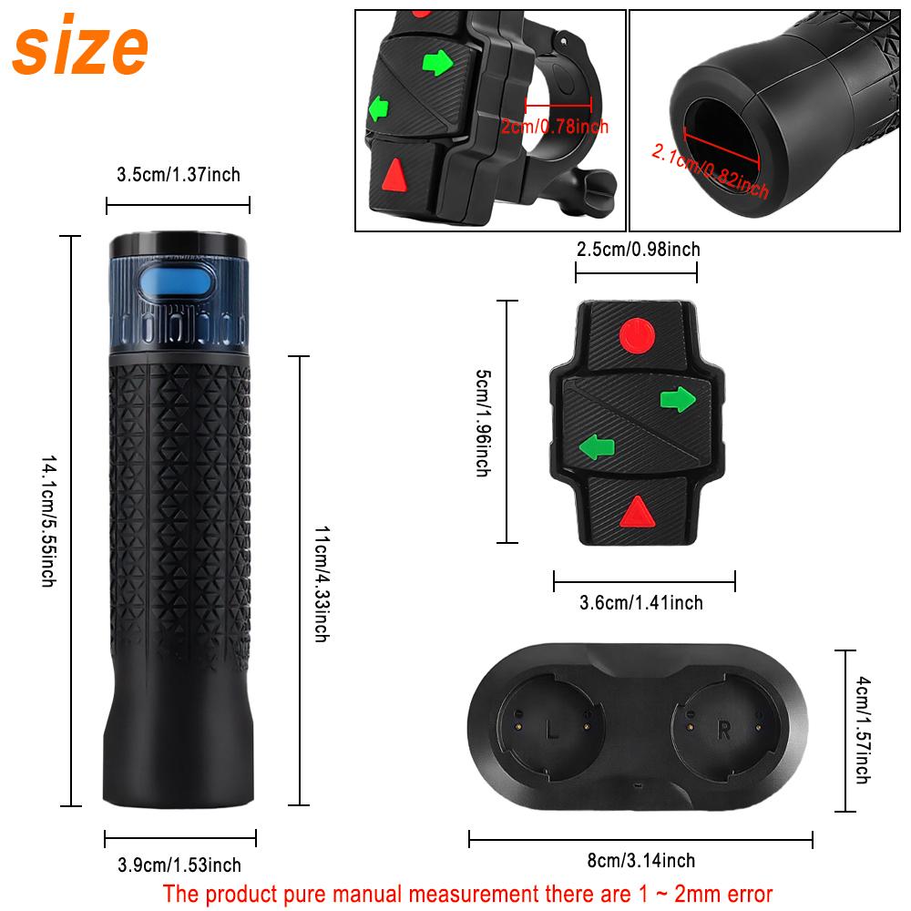 Non-slip Scooter Grip For Xiaomi M365/Pro2/1S Mi3 Wireless Handlebar Grips Turn Signal with Remote Control for Ninebot MAX G30 F20 F30 E Scooter