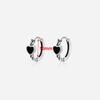 925 Silver Mini Heart Earbone Hoop Earrings For Women Classic Fine Jewelry Niche Design Accessories In Summer