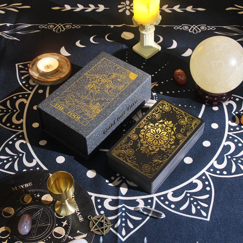 Rider-Waite Tarot Deck: Beginner-Friendly, Hot Stamped, Waterproof PVC Cards for Card Games.
