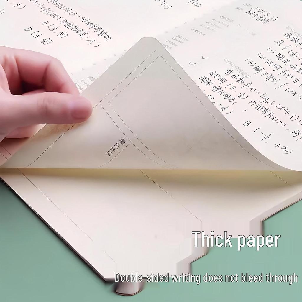 Student Kraft Paper Cover Error Correction Notebook A5 for English and Math