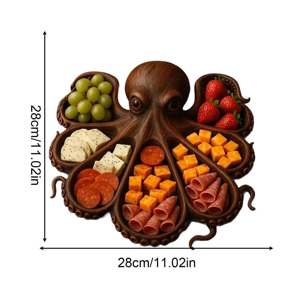 

creative Fruit Trays Serving Board Charcuterie Board Octopus-Shaped Tray Dinnerware For Kitchen Seafood Ocean Themed Party Board