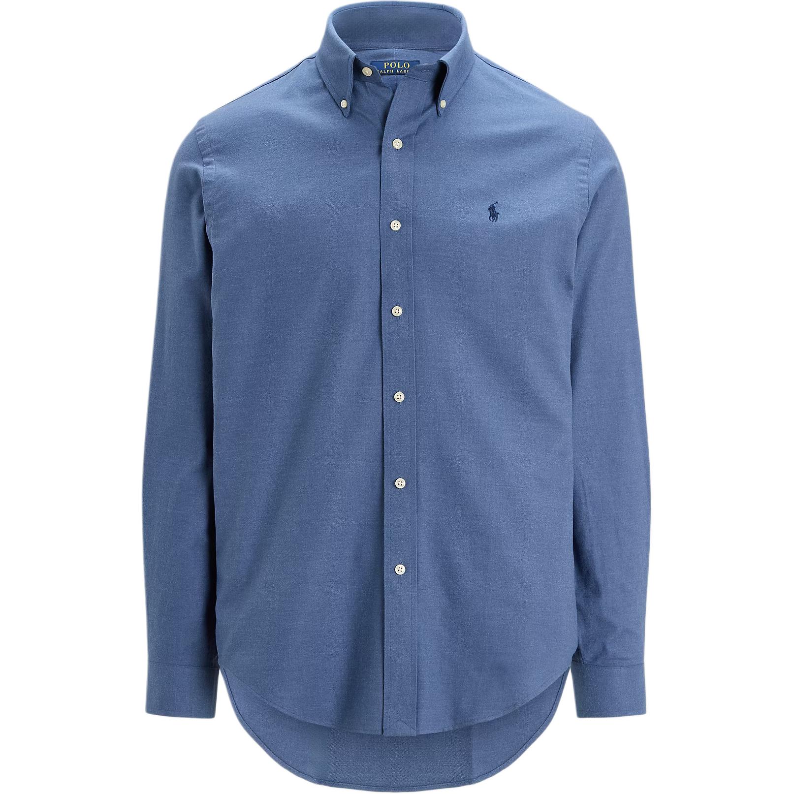 

Polo Ralph Lauren Solid Logo Slim Fit Long Sleeve Shirt Men shirts Blue 710974540-001 M