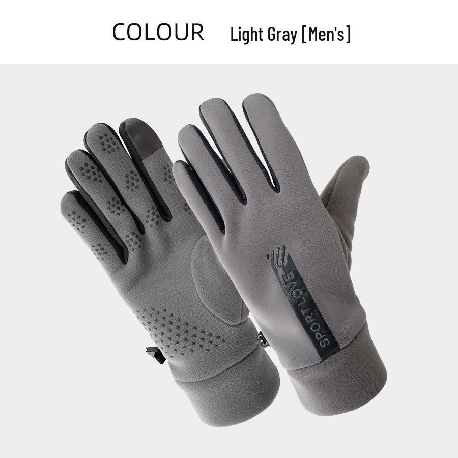 

Breathable, Thickened Fleece-Lined Touchscreen Cycling Gloves - Non-Slip, UV Protection for Outdoor Autumn and Winter Sports One Size