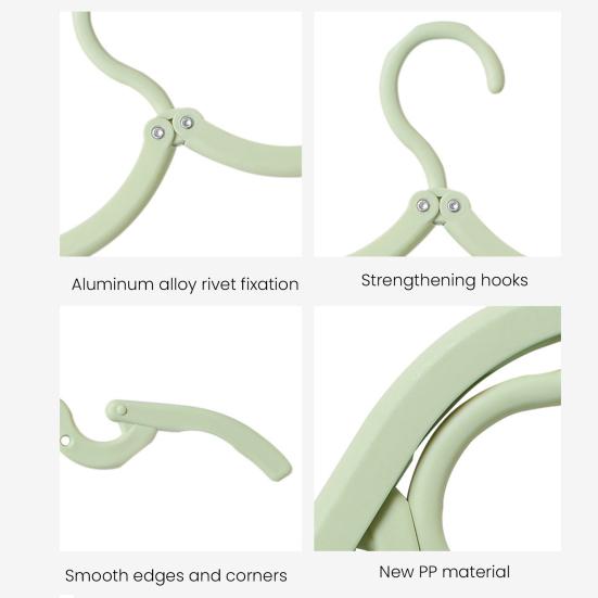 Yousheng Clothes Hangers Portable Hanging Rack Strong Load-bearing Anti-Slip Design Foldable Jackets Shirts Holder Space-Saving Hangers