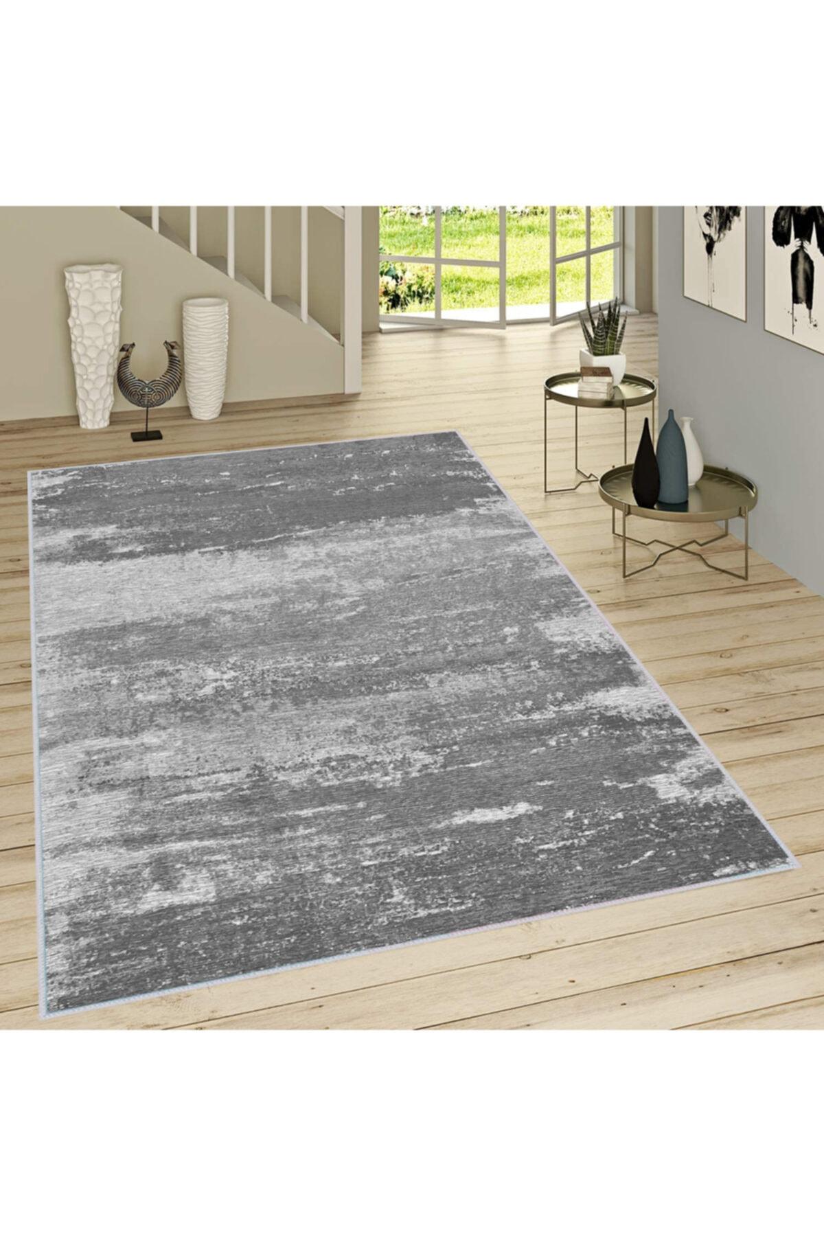 

Rovigo Home Моющийся ковер с принтом RVG1279 50x80 серый