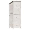 Garden Shed White 59.5 x 56 x 176.5 cm Solid Spruce Wood