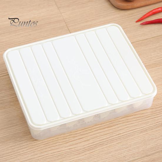 Cutie de depozitare găluște Organizator frigider de capacitate mare Cutie transparentă de depozitare a alimentelor pentru bucătărie de acasă