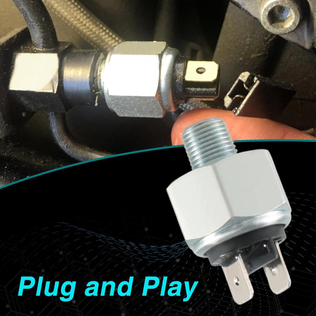 KPALAG Hydraulic Rear Brake Light Switch Softail, Heritage, Sportster, Fat Bob, Low Rider, Electra Glide Compatible #: DS-272191