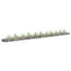 VidaXL Raised Bed with Gabion Planter Gabion Flower Bed Plants Garden Terrace Outdoor Galvanized Steel 145644