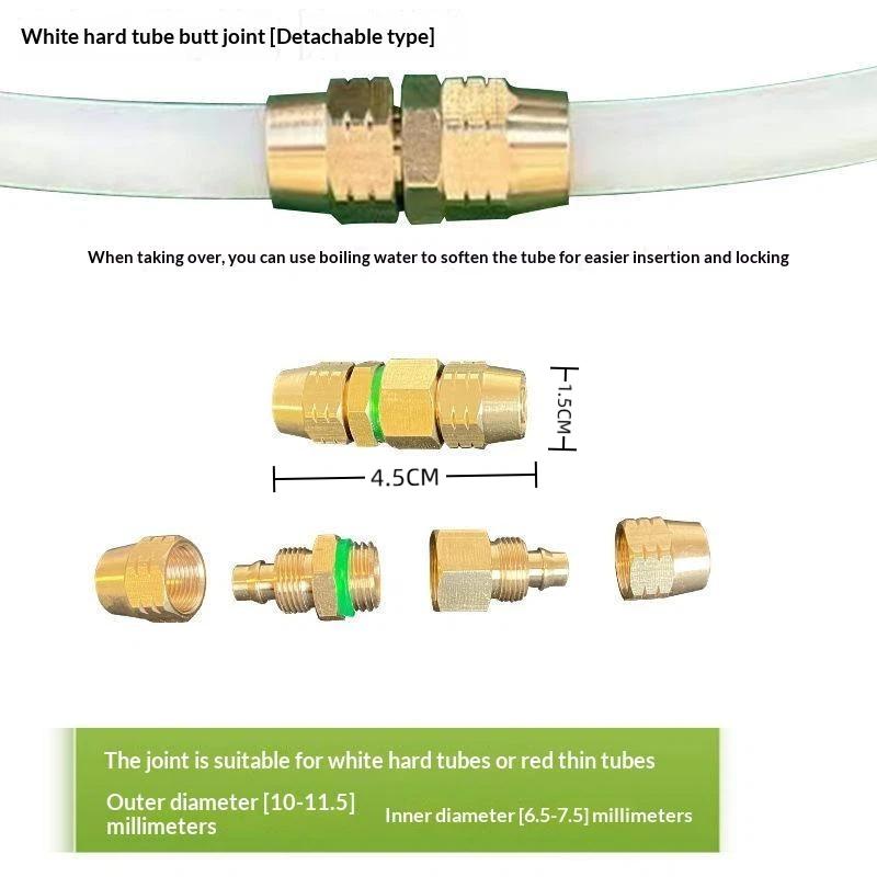 Spray Pipe Joint Non-Pressure Leakproof Quick Repair Connector for Home Garden Irrigation Spray Machine 1PC