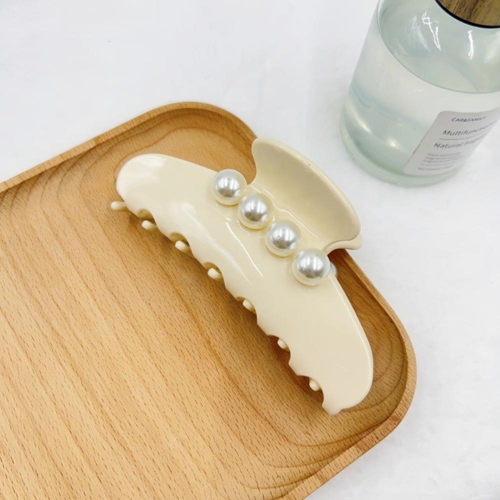 Hair Jewelry Ornament Big Pearl hair Grab Vintage Women Acetate Hair Clips for Girls
