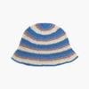 Women's Summer Vacation Color Block Striped Knit Bucket Hat