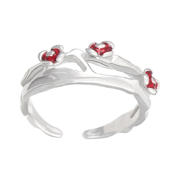 Simple Rings Adjustable Fashion Opening Rings Alloy Texture Fashion Rings Suitable for Matching Various Fashion Outfits