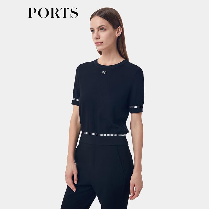 

PORTS Женский топ из жаккардового трикотажа в стиле колор-блок M