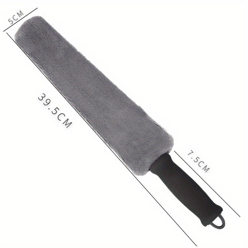 1pc Car Blind Spot and Gap Cleaning Brush, Coral Velvet Brush, Unable To Remove Bristles, Car Interior Vacuum Cleaner