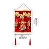 Chinese Year Hanging Decoration Snake Blessing Characters Fu Lucky for Bedroom