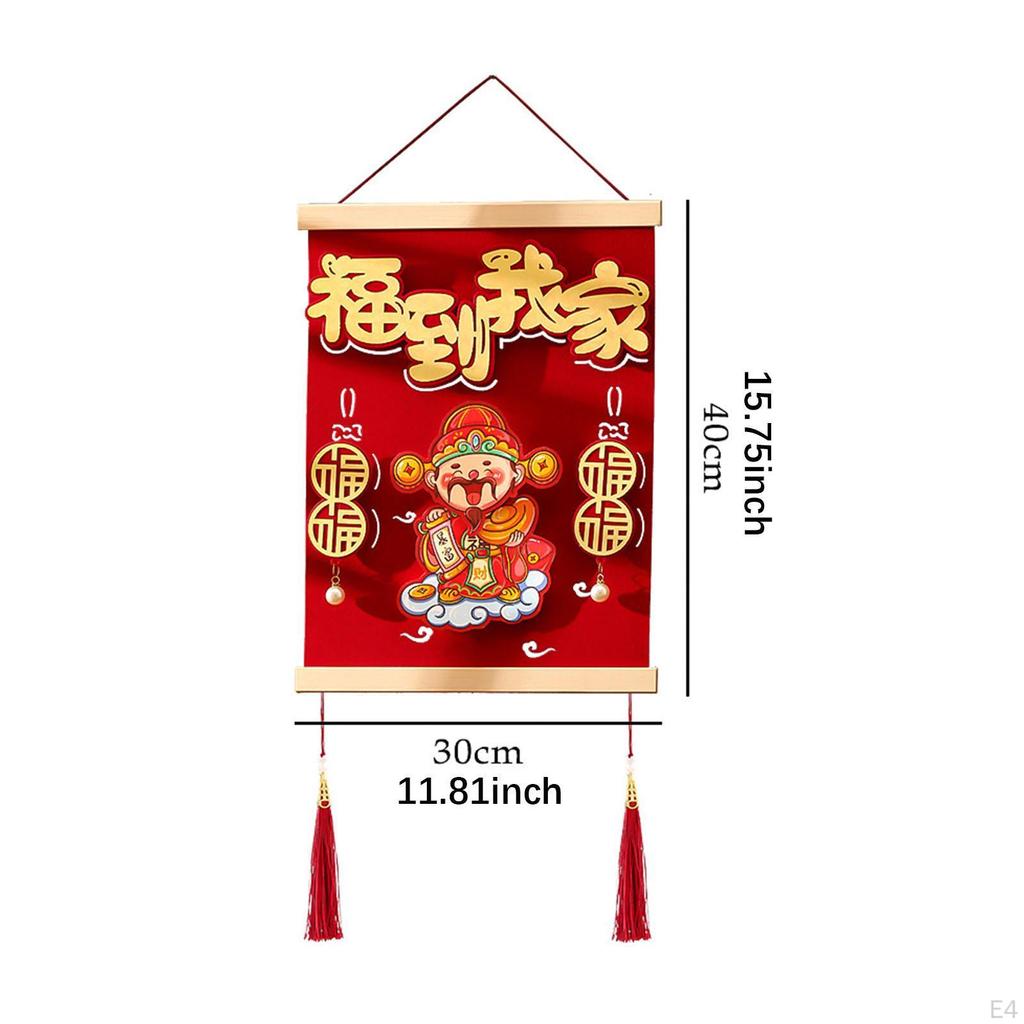 Chinese Year Hanging Decoration Snake Blessing Characters Fu Lucky for Bedroom