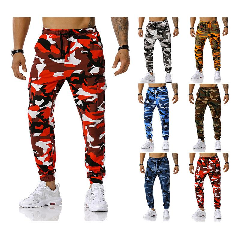 Pantalones de Hombre Camuflaje Pantalones de Jogging Pantalones Deportivos para Exterior Entrenamiento de Fútbol Pantalones de Fitness Pantalones de Chándal Casuales para Hombre