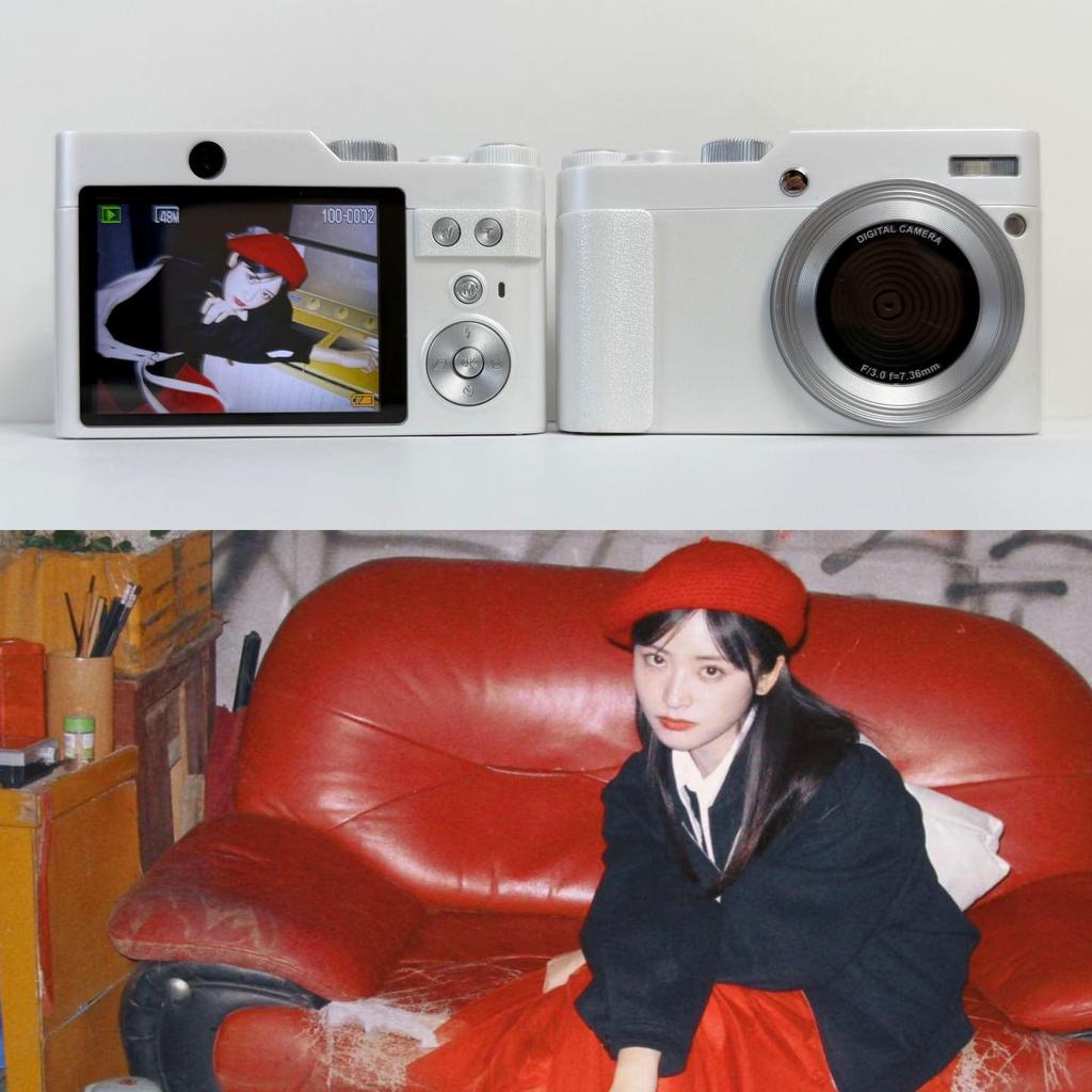 HD Entry-Level Retro Mirrorless Digital Camera for Girls - Perfect for Travel
