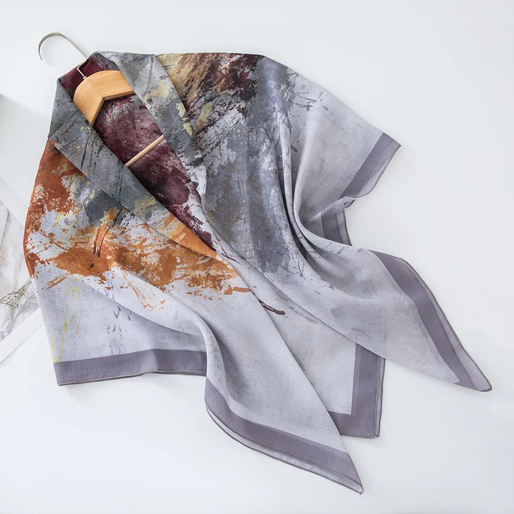 73Colors Malaysia Tudung Bawal Flower Print Hijab New Design Headscarf Premium Cotton Voile Soft Fashion Muslim Square Scarf