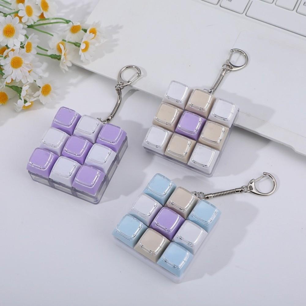 DIY Keyboard Games Keychain Anti Stress Finger Creative Bag Pendant For Adults