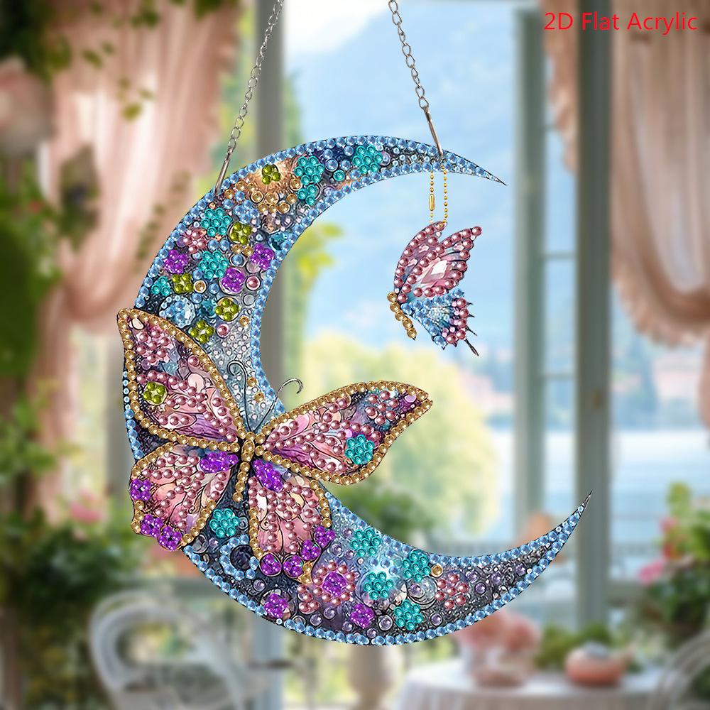 Disegno Animato 5D Fai da Te, Forma Irregolare Monofacciale, Farfalla Colorata con Diamanti di Cristallo, Acrilico, Pittura Diamante, Decorazione Fatta a Mano, Regalo di Compleanno