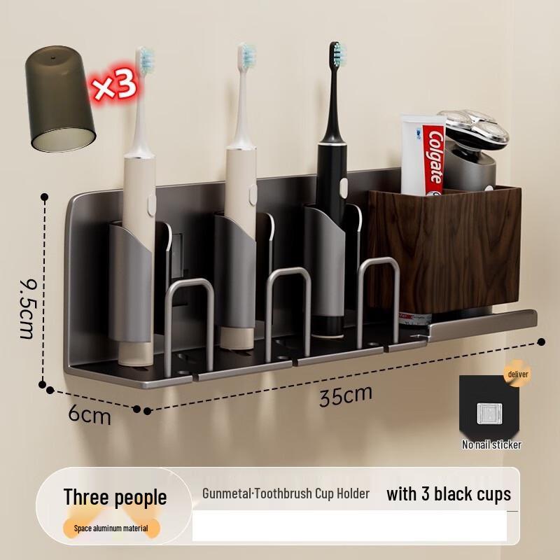 

Alliance Wall-Mounted Toothbrush Holder with Cups