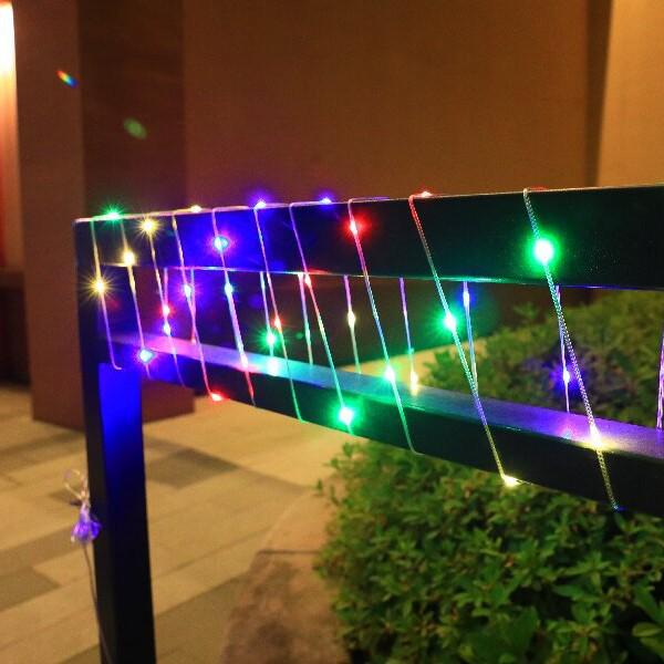 Waterproof Solar LED Copper String Lights - Outdoor Christmas Courtyard & Decorative Luminous Tube Lights