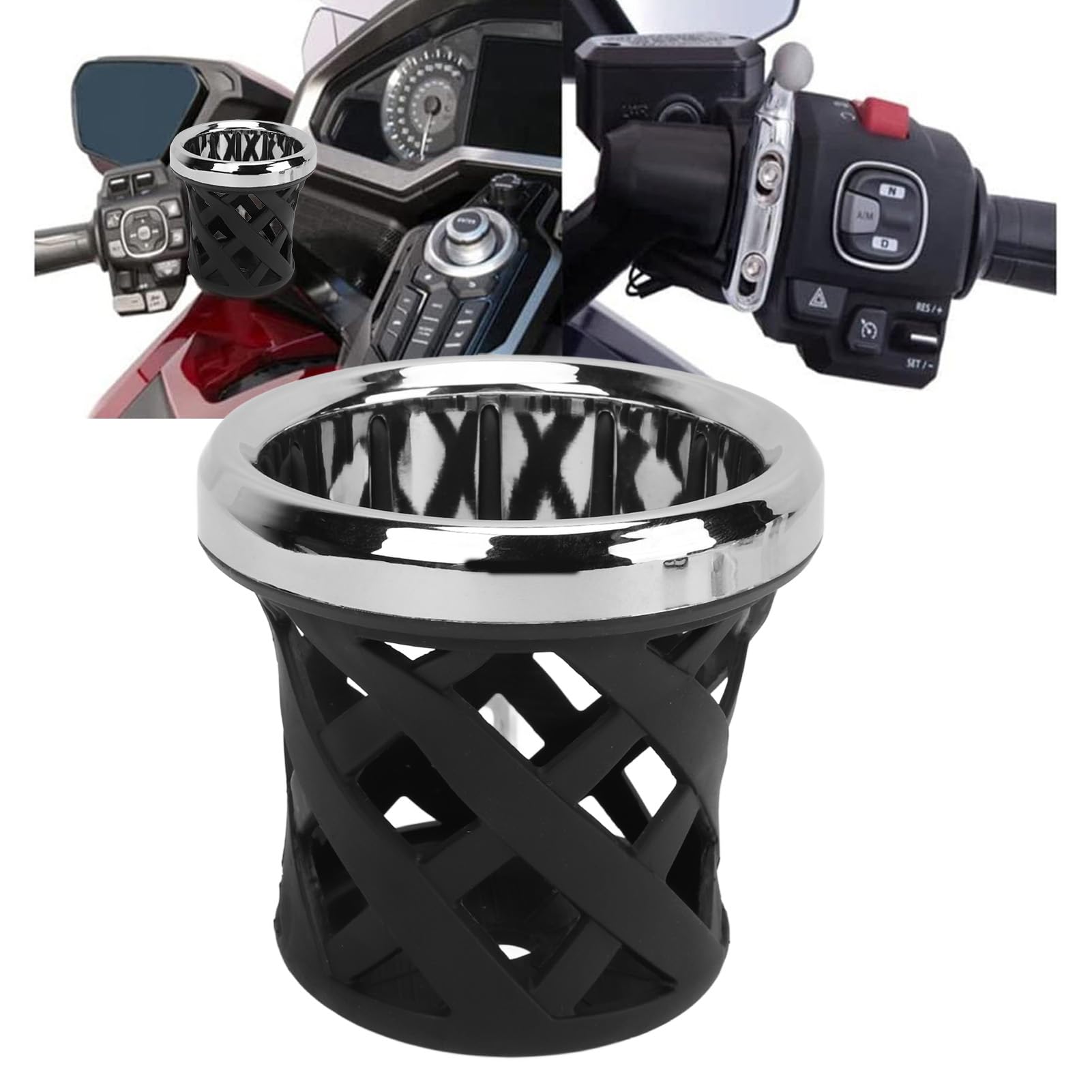 

Motorcycle Drink Holder Gold Wing Tour DCT Gold Wing GL1800 F6B Gold Wing Tour серебряный