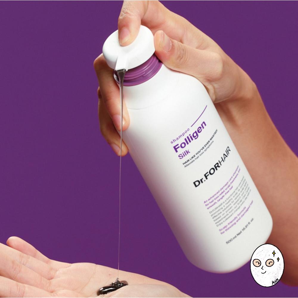 DR.FORHAIR Foligen Silk Shampoo for Hair Loss & Damage Repair 500ml