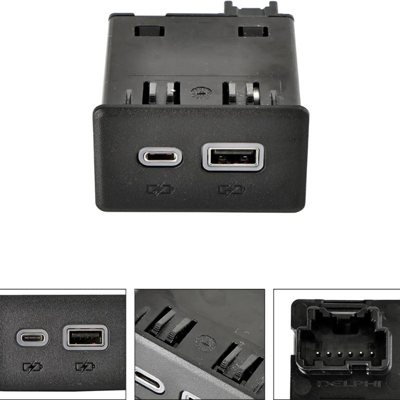 Double USB 3.0 Charging Port 13525889 13525891 13536385 For SUVs 1500 2500 3500 Series Pickup Truck Interior Enhancement