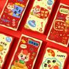 6pcs Cartoon 2026 New Year Red Envelope Chinese Style Lucky Money Pockets  Lunar Year Celebration