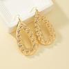 Exaggerated Fashion Geometric Teardrop Earrings - Women's Celebrity Street Style, Face-Slimming Studs