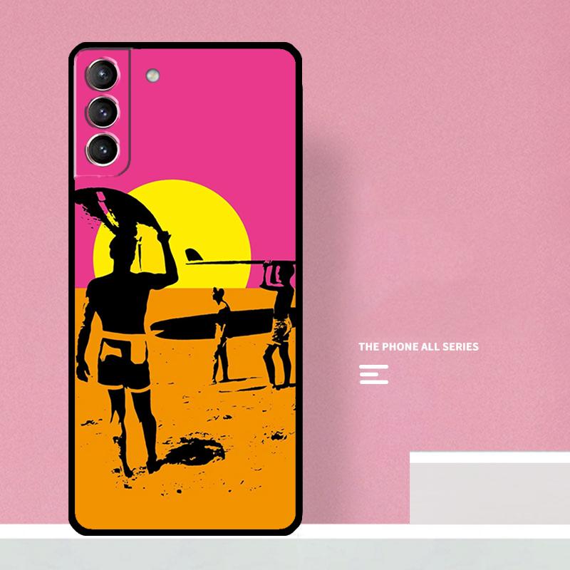 Surf Surfing Phone Case For Samsung Galaxy S26 S23 Ultra S20 S21 S22 S24 S25 Plus S10 S25 FE Cover Coque