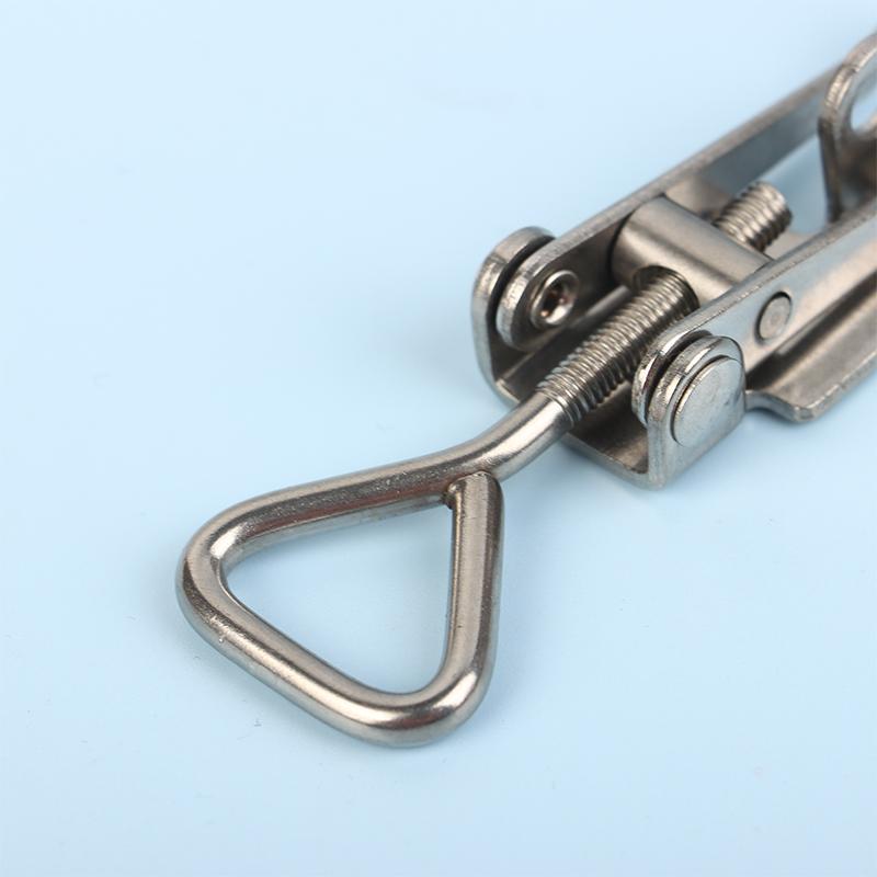 1Pc 304 Stainless Steel Boat Deck Clamp Hasp Lock Heavy Duty Fastener For Marine Locker Strong Anti Rust Construction