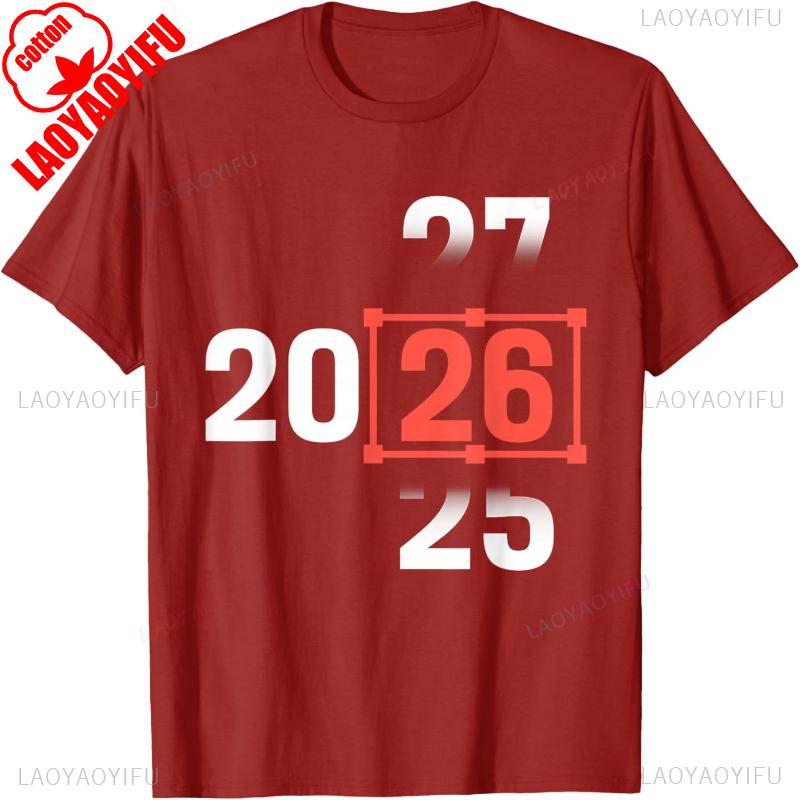 Happy New Year Eve 2026 New Year Creative Party Hello 2026 Holiday Number Print TShirt Unisex Crewneck Casual Style Tshirt S
