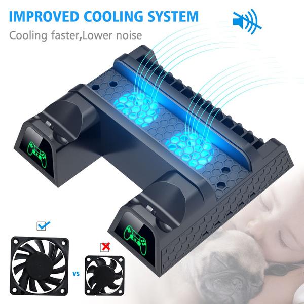 Buy PS4/Slim/Pro Cooler,Multi-functional Cooling Vertical Stand