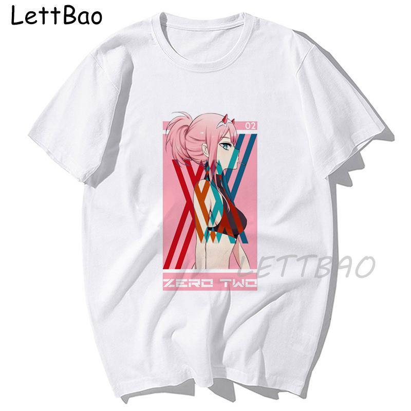 Darling In The Franxx Anime Vintage Tees Funny T Shirt Zero Two Hentai O Neck