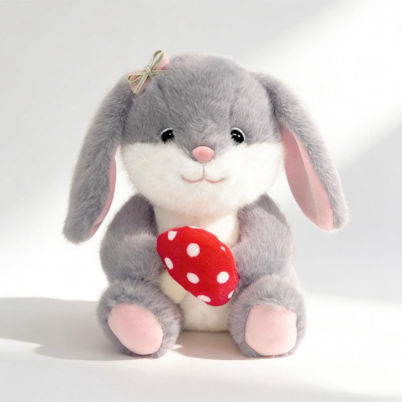 Adorable Rabbit Plush with Carrot & Scarf - Perfect Easter Gift for Girls