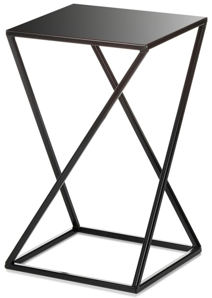 Kwietnik Nowoczesny Czarny Stojący 40 Cm