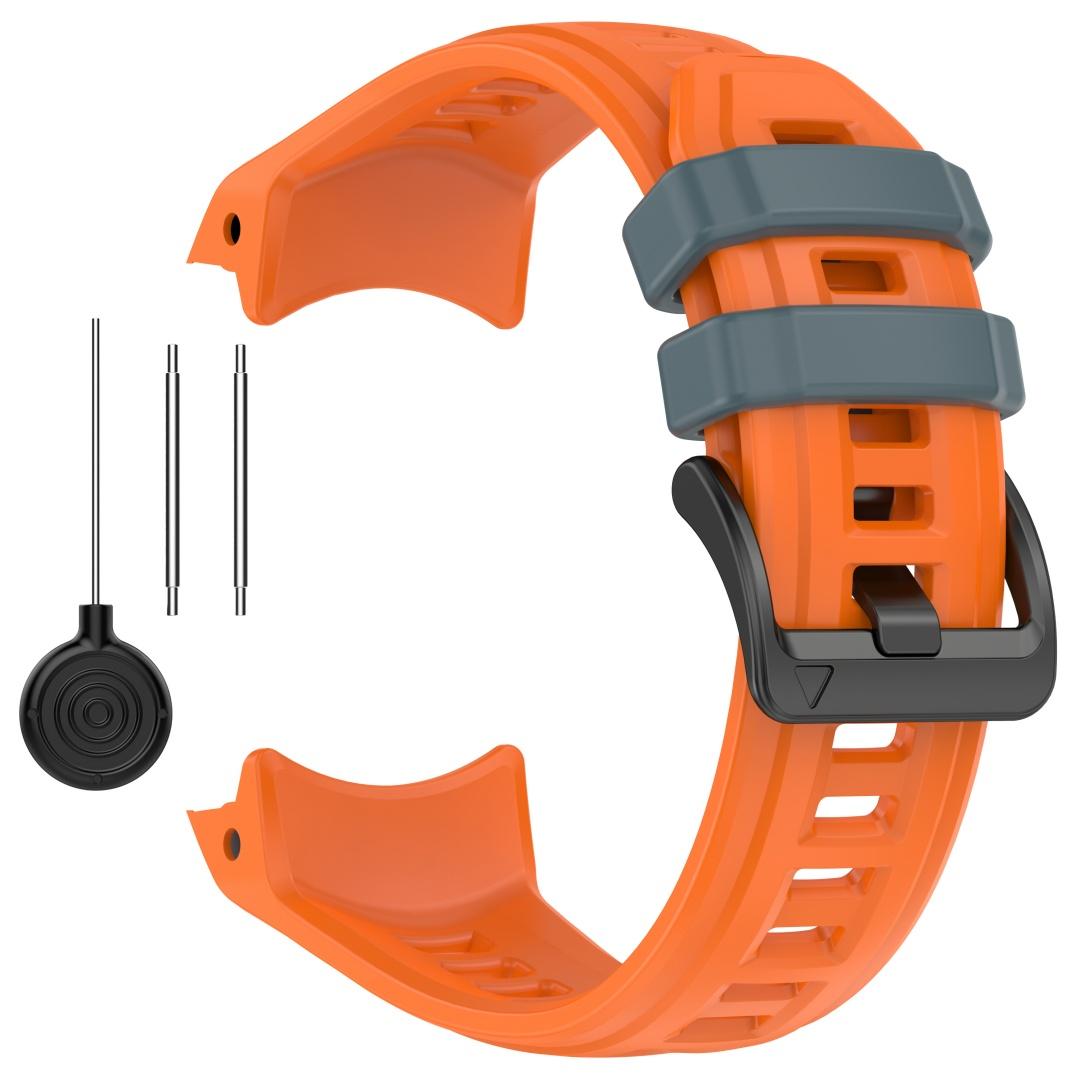 

Сменный ремешок для часов Garmin Instinct 3 45 мм 50 мм силиконовый ремешок для часов спортивный браслет ремешок для Garmin Instinct3 For Instinct 3 50mm серый/оранжевый
