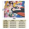 S-SAILOR Anime M-MOON Flannel Blanket Winter  Warm Bedding Throws for Kids Home Decor Graphic Bedspread Sofa Bed Cover